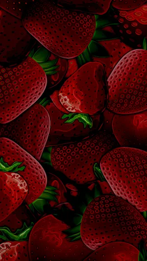 Iphone 16 Pro Strawberry Wallpaper Wallpaper