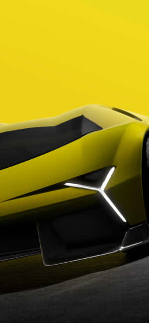 Iphone 16e Bold Yellow Design Wallpaper