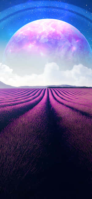 Iphone 16e Cosmic Landscape Wallpaper Wallpaper