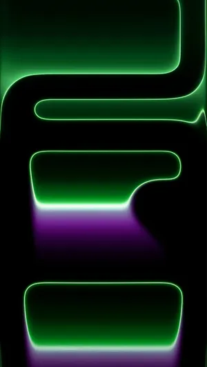Iphone 17 Pro Neon Design Wallpaper