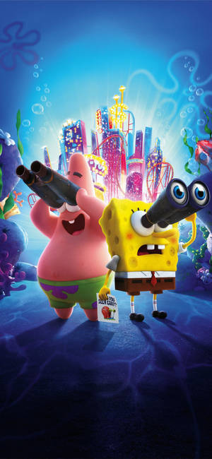 Iphone Animation 3d Spongebob And Patrick Wallpaper