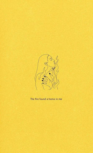 Iphone Baddie Girl On Fire Wallpaper