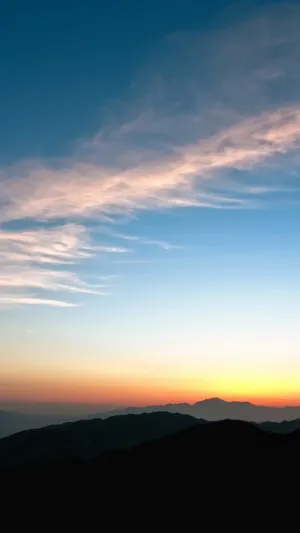 Iphone California Sunset Mountains Silhouette Wallpaper