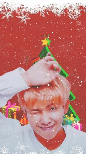 Iphone Christmas Aesthetic Bts V Wallpaper