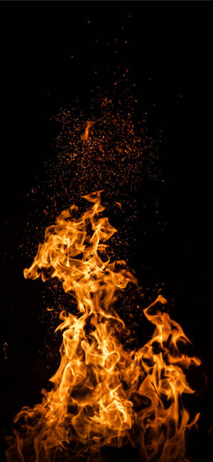 Iphone Scattered Fire Sparks Wallpaper