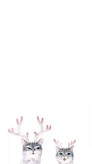 Iphone Simple Cute Antlers Wallpaper