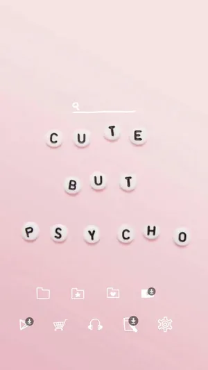 Iphone Simple Cute Psycho Wallpaper