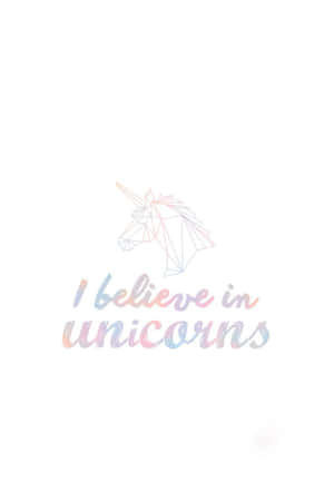 Iphone Unicorn I Believe Quote Wallpaper
