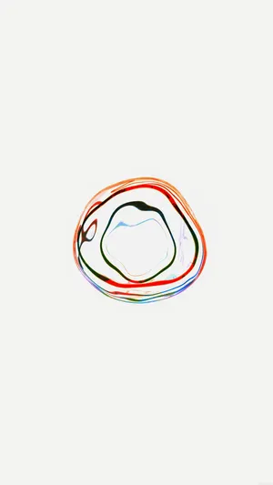 Iphone White Colorful Bubble Wallpaper