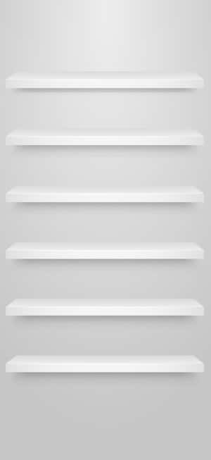 Iphone White Shelves Wallpaper