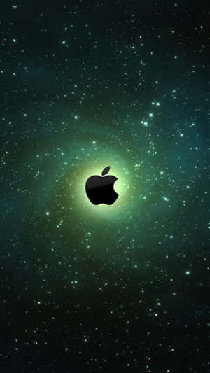 Iphone X Apple Logo Glowing Wallpaper