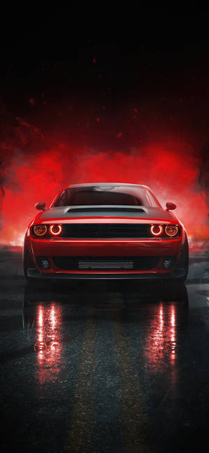 Iphone X Car 2018 Dodge Challenger Wallpaper