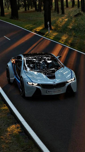 Iphone X Car Bmw I8 Wallpaper