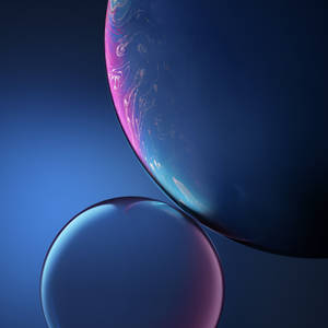 Iphone Xs Max Oled Blue Planet Art Wallpaper