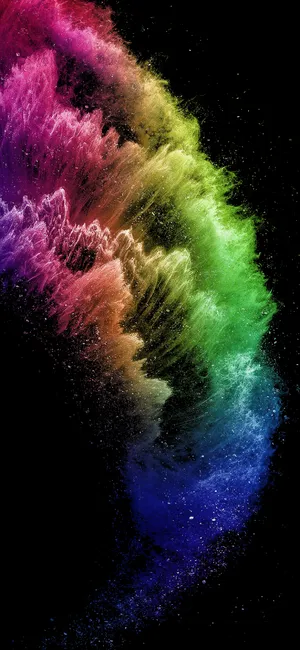 Iphone Xs Max Oled Colorful 3d Smoke Wallpaper