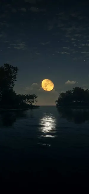 Iphone Xs Max Oled Moon Wallpaper