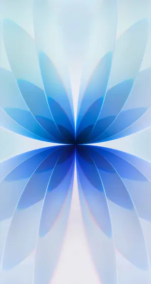 Iphone17 Abstract Blue Flower Wallpaper Wallpaper