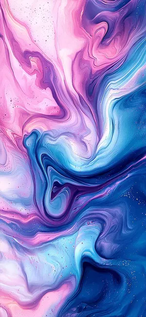 Iphone17 Abstract Pink Blue Marble Wallpaper Wallpaper