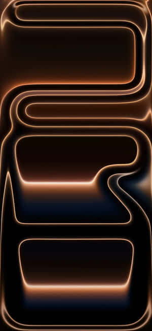 Iphone17 Glowing Edge Abstract Wallpaper Wallpaper