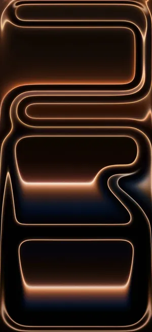 Iphone17 Glowing Edge Abstract Wallpaper Wallpaper