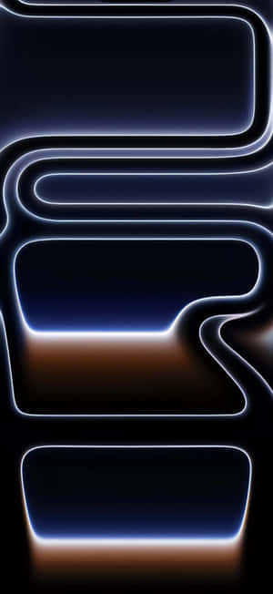 Iphone17 Glowing Outline Design Wallpaper