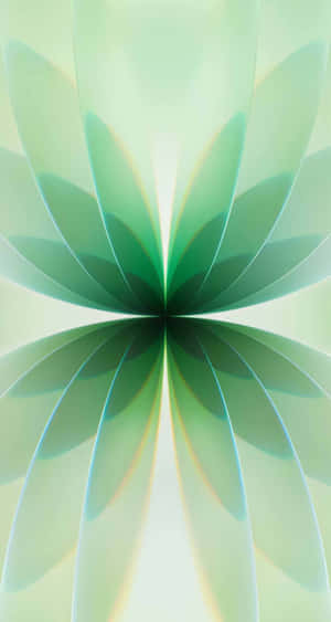 Iphone17 Wallpaper Abstract Green Flower Wallpaper