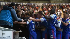 Ipswich Town Fc Celebrates A Victory Wallpaper