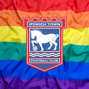 Ipswich Town Football Club's Logo On A Blue Background Wallpaper