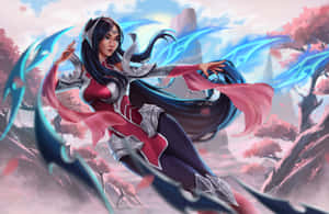 Irelia Leagueof Legends Artwork Wallpaper