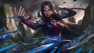 Irelia Leagueof Legends Warrior Wallpaper