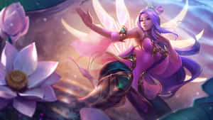 Irelia Lotus Dance Artwork Wallpaper