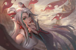 Irelia Warrior Among Clouds Wallpaper