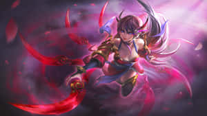 Irelia Warriorwith Blades Wallpaper