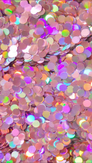 Iridescent Sequin Texture Wallpaper