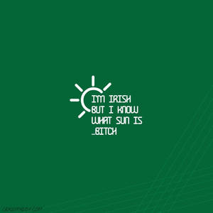 Irish Countryside Scene With Rolling Hills, Stone Fences And Greenery Wallpaper