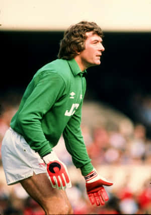 Irish Football Player Pat Jennings Side Angle Shot Wallpaper