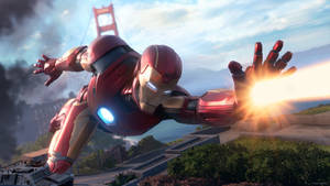 Iron Man 1920 X 1080 Avengers Golden Gate Bridge Wallpaper