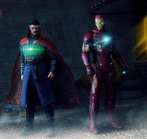 Iron Man And Doctor Strange Unite Wallpaper