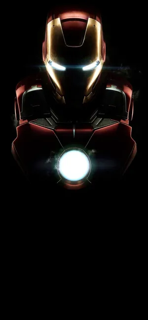 Iron_ Man_ Armor_ Glow_i Phone_ Wallpaper Wallpaper