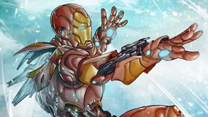 Iron_ Man_ Armored_ Hero_ Artwork Wallpaper
