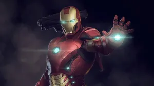 Iron Man Armored Hero Readyfor Battle Wallpaper