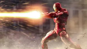 Iron_ Man_ Blasting_ Repulsor Wallpaper