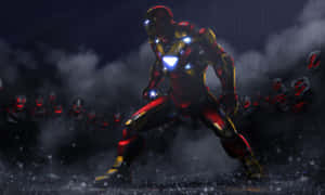 Iron Man Dazzles In Stylish Art Form Wallpaper