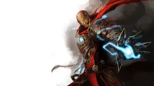 Iron_ Man_ Electrified_ Armor_ Artwork Wallpaper