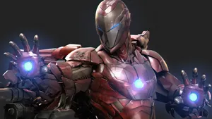 Iron Man Equipped With His Full Weapon Arsenal. Wallpaper
