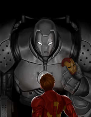 Iron_ Man_ Faceoff_with_ Iron_ Monger Wallpaper