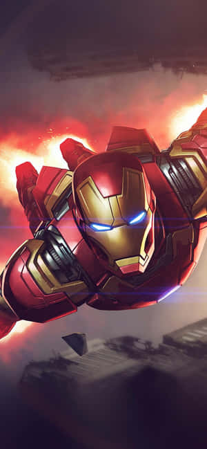 Iron_ Man_ Flying_i Phone_11_ Wallpaper Wallpaper