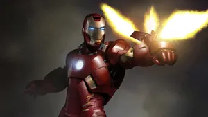 Iron_ Man_ Gauntlet_ Blast Wallpaper