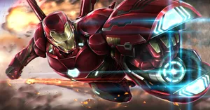 Iron Man In Action.jpg Wallpaper