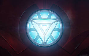 Iron Man Logo Shining Arc Wallpaper